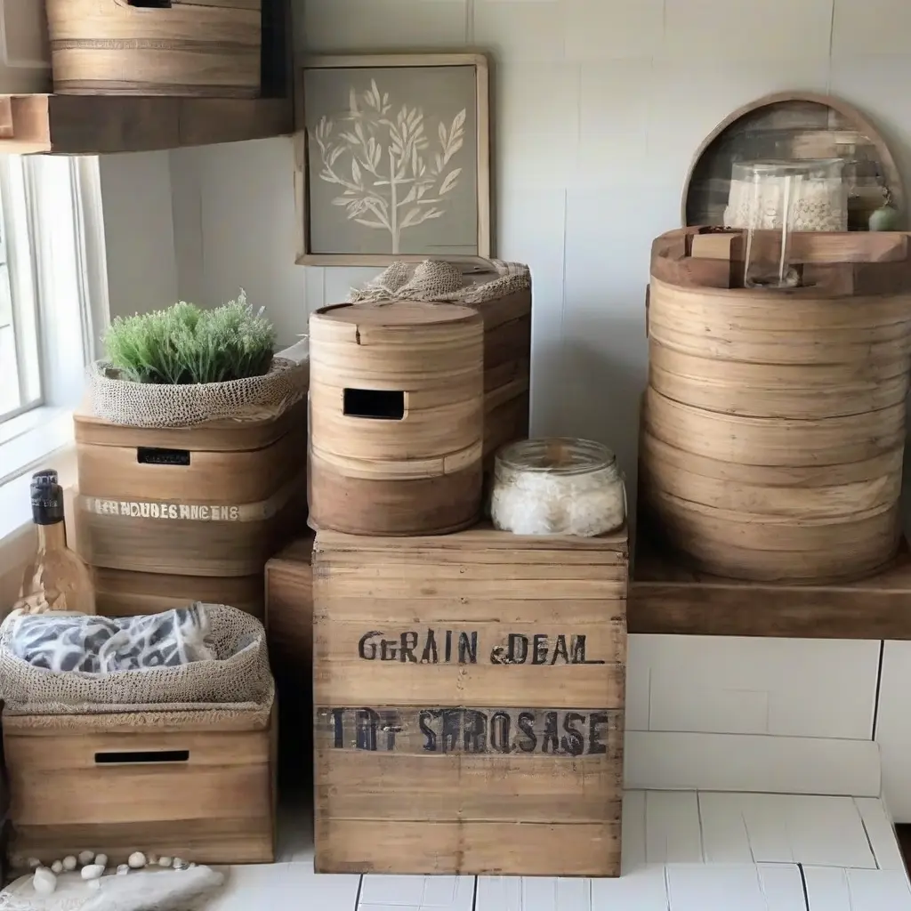 Creative Ways to Incorporate Grain Storage Boxes into Your Home Decor